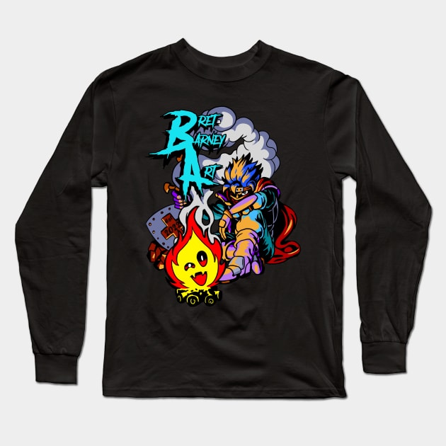 Bret Barney Art RPG Logo Long Sleeve T-Shirt by BretBarneyArt